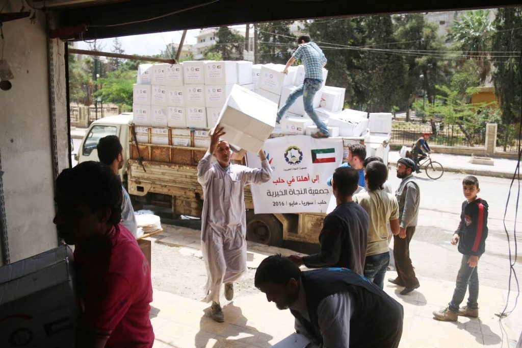  “النجاة الخيرية” قدمت مساعدات بقيمة 132 الف دولار لإغاثة حلب