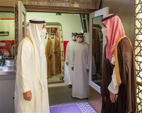 ولي العهد السعودي الأمير #محمد_بن_سلمان يستقبل ولي عهد #أبوظبي الشيخ #محمد_بن_زايد لدى وصوله مطار الملك خالد الدولي في #الرياض