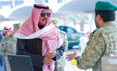 نائب رئيس الحرس الوطني يزور مركز الشيخ سالم العلي للدفاع الكيماوي والرصد الإشعاعي