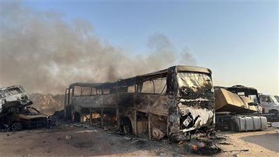 الإطفاء تسيطر على حريق 4 مركبات في السالمي
