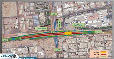 الطرق: تحويل مؤقت لطريق الدائري الخامس القادم من الجهراء بإتجاه السالمية