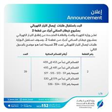 الكهرباء البدء باستقبال طلبات إيصال التيار لمشروع خيطان السكني