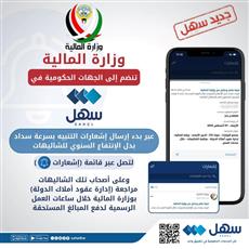 المالية: إرسال إشعارات التنبيه بسرعة سداد بدل الانتفاع السنوي للشاليهات.. عبر سهل