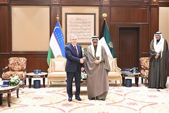 سمو الأمير والرئيس الأوزبكي يشهدان توقيع أربع اتفاقيات بين البلدين